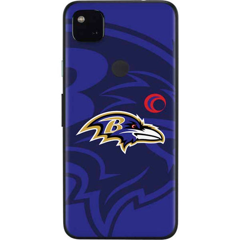 NFL Baltimore Ravens Double Vision Google Pixel 4a Skin